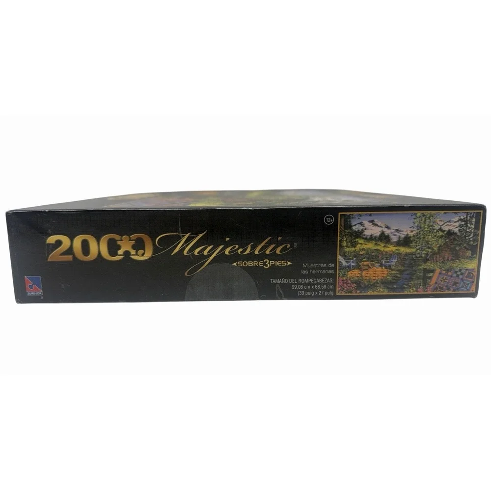 Sure-Lox Majestic 2000 Piece Jigsaw Puzzle Mountain Cabin New Sealed 39